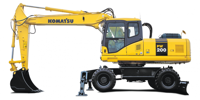 Мобильные экскаваторы Komatsu PW200-7E0 8336
