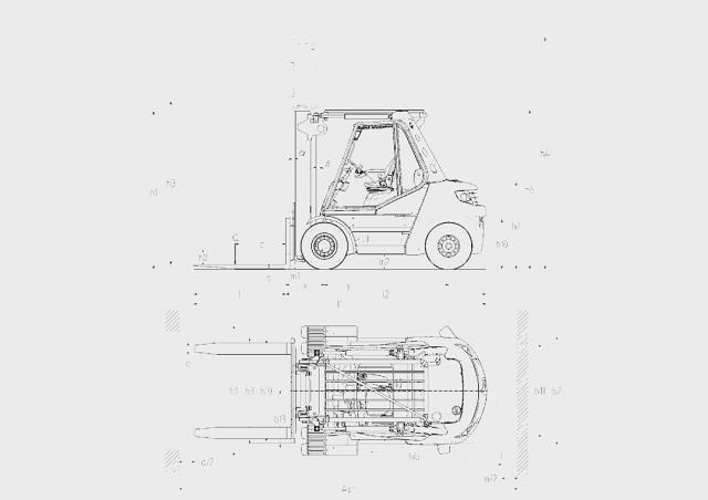 Фронтальный погрузчик Дизельный Linde H 80/1100 D 22769