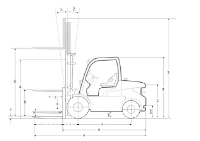 Фронтальный погрузчик Дизельный Mitsubishi FD 40 N 23144