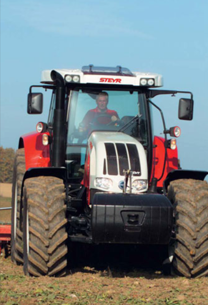 Тракторы с 4-х осевым Steyr CVT 6195 Profi 19099