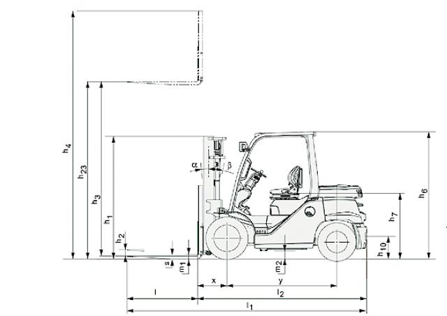 Фронтальный погрузчик Дизельный Toyota 40-8 FD 50 N 20947