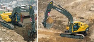 Гусеничные экскаваторы Volvo EC210CL 3532