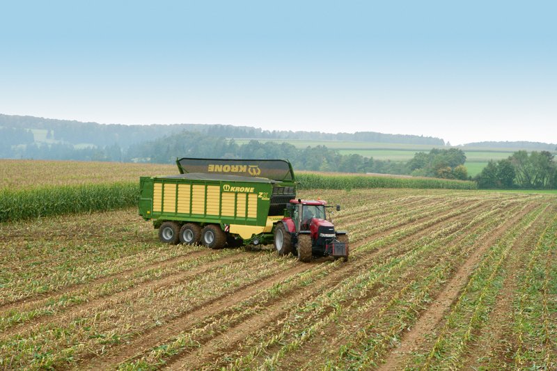 Силосный прицеп и самозагружающийся автофургон Krone ZX 470 GL 47490