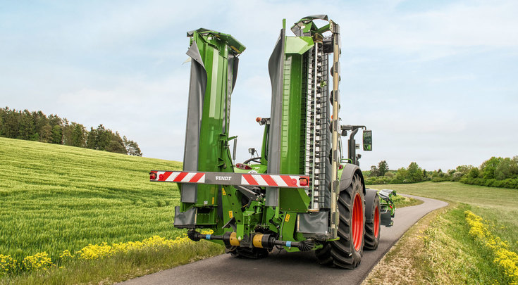 Сочетание косилки диски с подготовителем Fendt Slicer 911 TL KC 47489