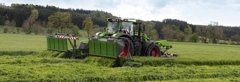 Сочетание косилки диски с подготовителем Fendt Slicer 9314 TL KCB 47459