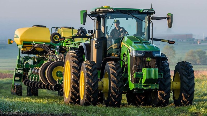 Тракторы с 4-х осевым John Deere 8R 340 99047