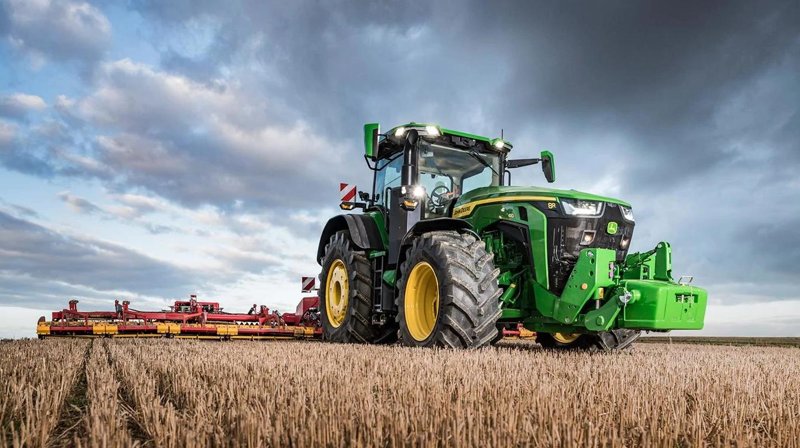 Тракторы с 4-х осевым John Deere 8R 410 100772