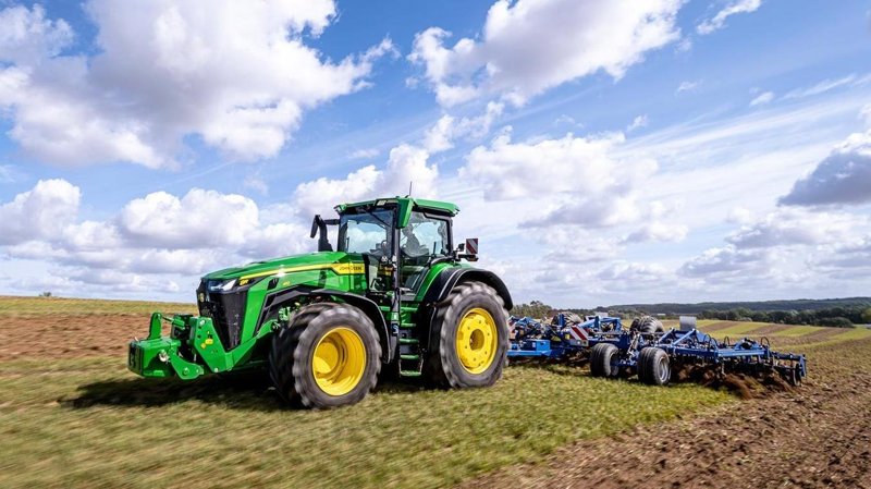 Тракторы с 4-х осевым John Deere 8R 410 100773