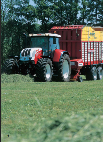 Тракторы с 4-х осевым Steyr CVT 6175 Profi 51301