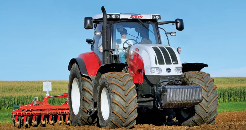 Тракторы с 4-х осевым Steyr CVT 6180 Profi 97483