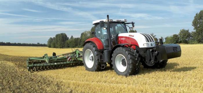 Тракторы с 4-х осевым Steyr CVT 6205 Profi 101419
